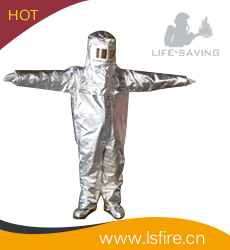 Aluminum Fire Approaching One Piece 1000 degree Suit